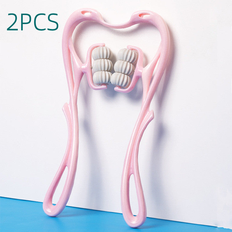 Masajeador Cervical 6-Ruedas RelaxPro® – Alivia Tensión, Rigidez y Estrés en Minutos / Multifunctional Manual Six-wheel Neck Massager Massage Relieve Roller Massage Tool