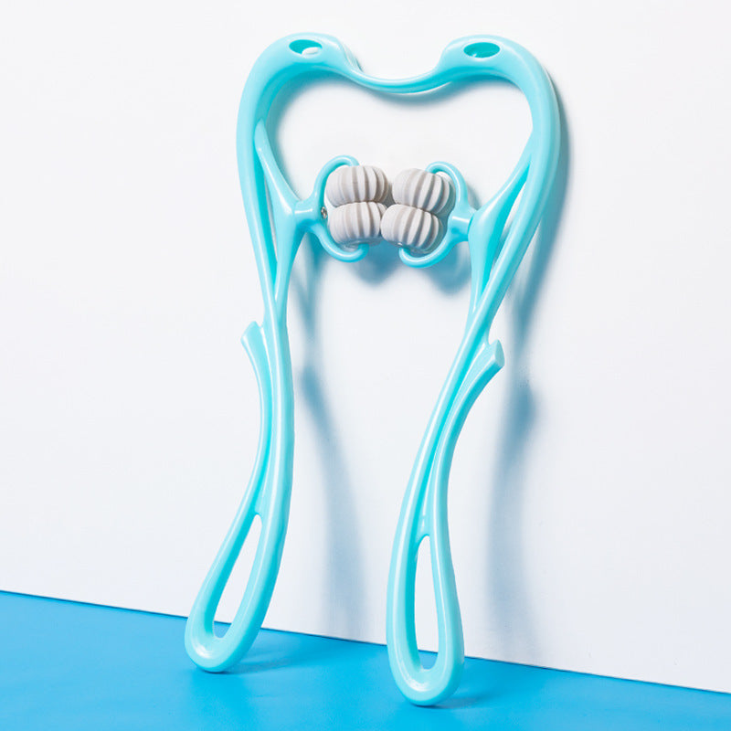 Masajeador Cervical 6-Ruedas RelaxPro® – Alivia Tensión, Rigidez y Estrés en Minutos / Multifunctional Manual Six-wheel Neck Massager Massage Relieve Roller Massage Tool