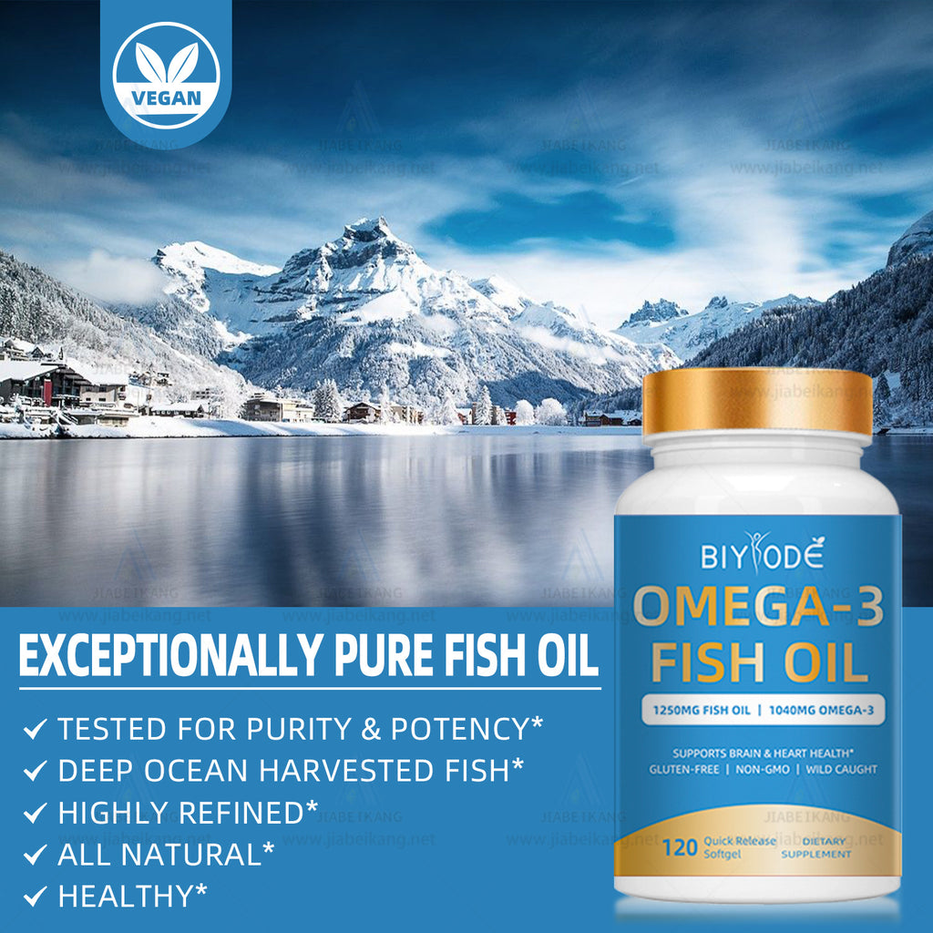 GMP Factory Omega-3 Fish Oil Collagen Softgel Natural Material Certificate Wholesale Capsules