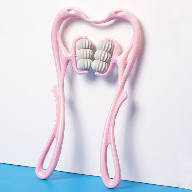 Masajeador Cervical 6-Ruedas RelaxPro® – Alivia Tensión, Rigidez y Estrés en Minutos / Multifunctional Manual Six-wheel Neck Massager Massage Relieve Roller Massage Tool